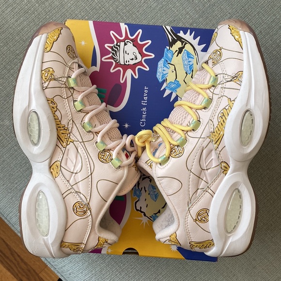 Reebok Question Low x Billionaire Boys Club “Name Chains” Size:9.5 EUC 🔥 - Picture 3 of 16